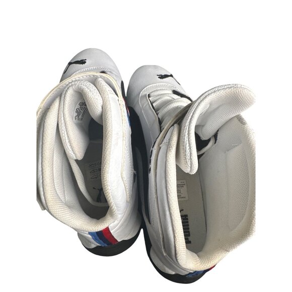 Puma X BMW M Motorsport High-Top Racing Shoes Size‎ 6.5 US White & Black Leather - Picture 9 of 10